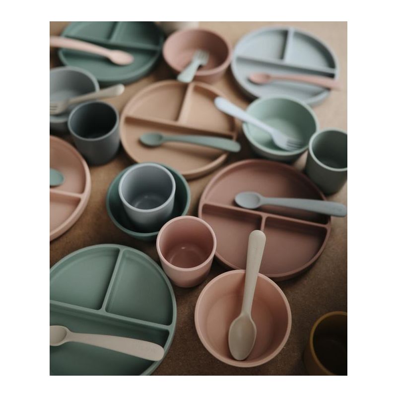 Cuillères Gris et Mauve par Mushie