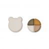 Assiette 4 compartiments Ours Sandy par Liewood