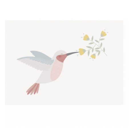 Carte double Colibri par Zü Carte double Colibri par Zü