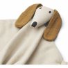 Tête du doudou lange en coton bio Chien par Liewood