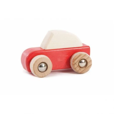 Voiture à friction en bois Rouge par Bajo Voiture à friction en bois Rouge par Bajo