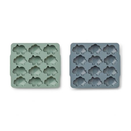 Moule à glaçons Dino | Peppermint et Bleu foncé - Liewood Moule à glaçons Dino | Peppermint et Bleu foncé - Liewood