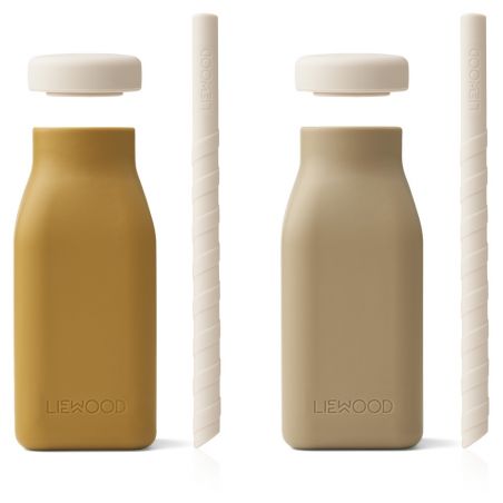 Bouteille gourde Milkshake | Caramel et Avoine - Liewood Bouteille gourde Milkshake | Caramel et Avoine - Liewood