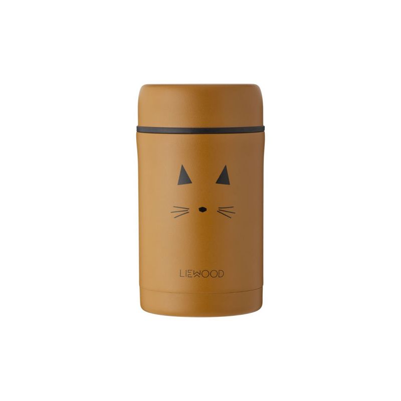 Grand pot alimentaire isotherme | Chat moutarde