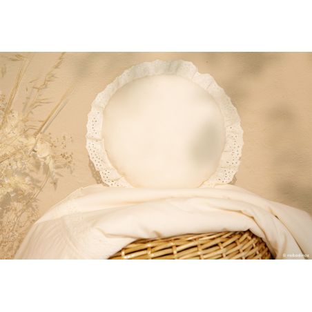 Coussin rond Vera | Naturel - Nobodinoz Coussin rond Vera | Naturel - Nobodinoz