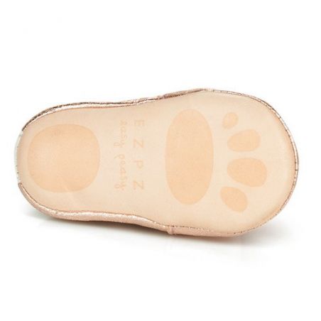 Chaussons Blumoo Pingouin rose vu de dessous Chaussons Blumoo Pingouin rose vu de dessous