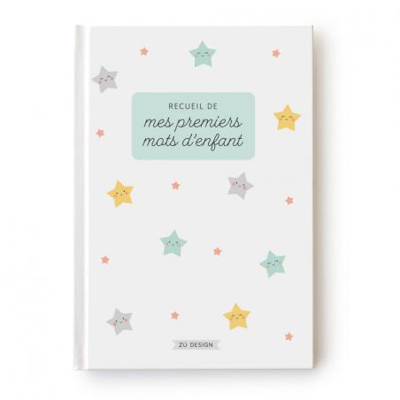 Couverture du carnet mes premiers mots d'enfants par Zü Couverture du carnet mes premiers mots d'enfants par Zü