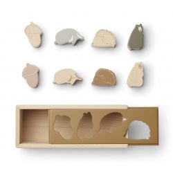 Boite à formes en bois | Friendship Golden Caramel