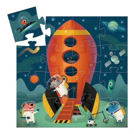 Puzzle silhouette | Navette spatiale - Djeco Puzzle silhouette | Navette spatiale - Djeco