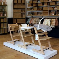 Chaise haute Tripp Trapp - bois blanchi