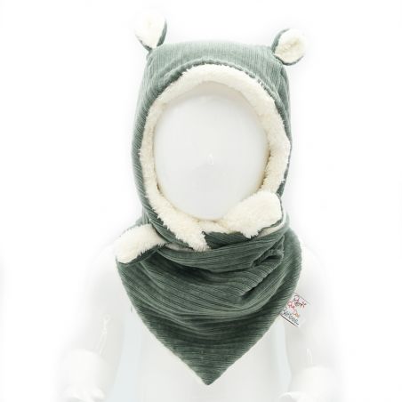 Bandana en velours | Kaki - Rien que des bêtises