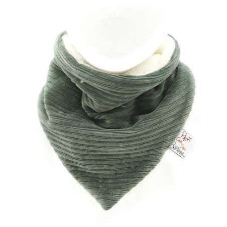 Bandana en velours | Kaki - Rien que des bêtises