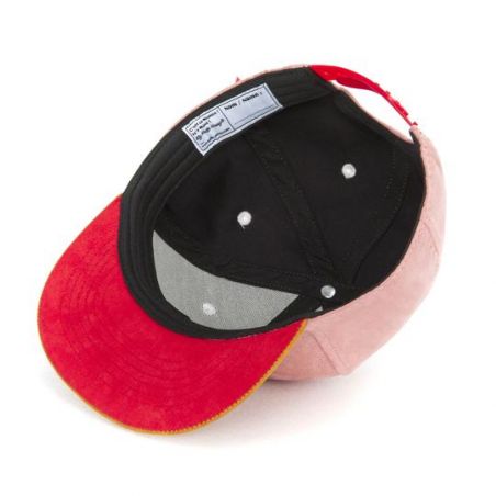 Casquette Daim Enfant Old pink vu du dessous Casquette Daim Enfant Old pink vu du dessous