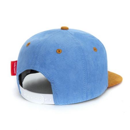 Casquette Daim Enfant Bleu clair vu de dos Casquette Daim Enfant Bleu clair vu de dos