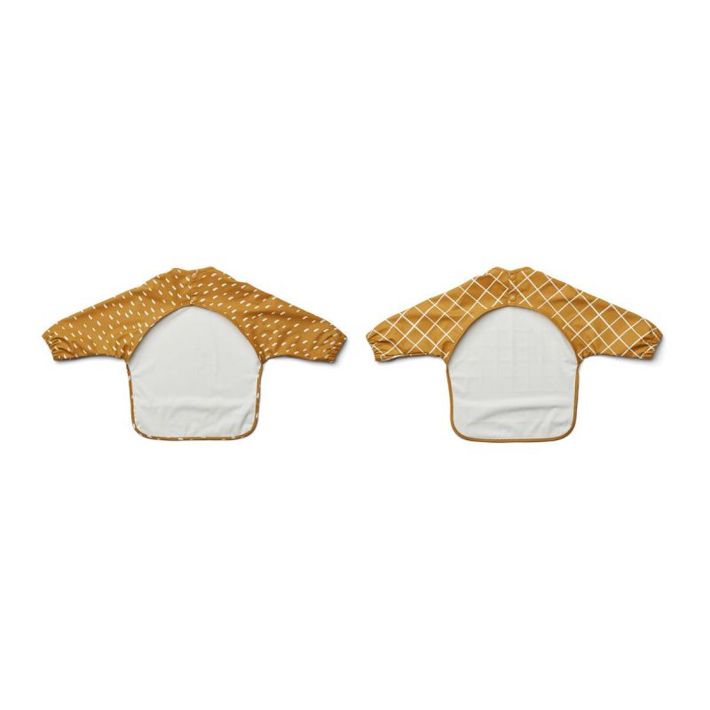 Bavoirs intégraux Graphic Caramel Liewood vu de dos