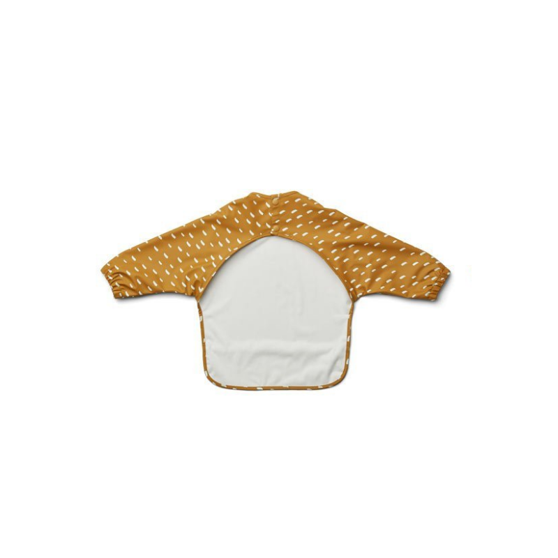 Bavoir intégral Check Caramel Liewood vu de dos