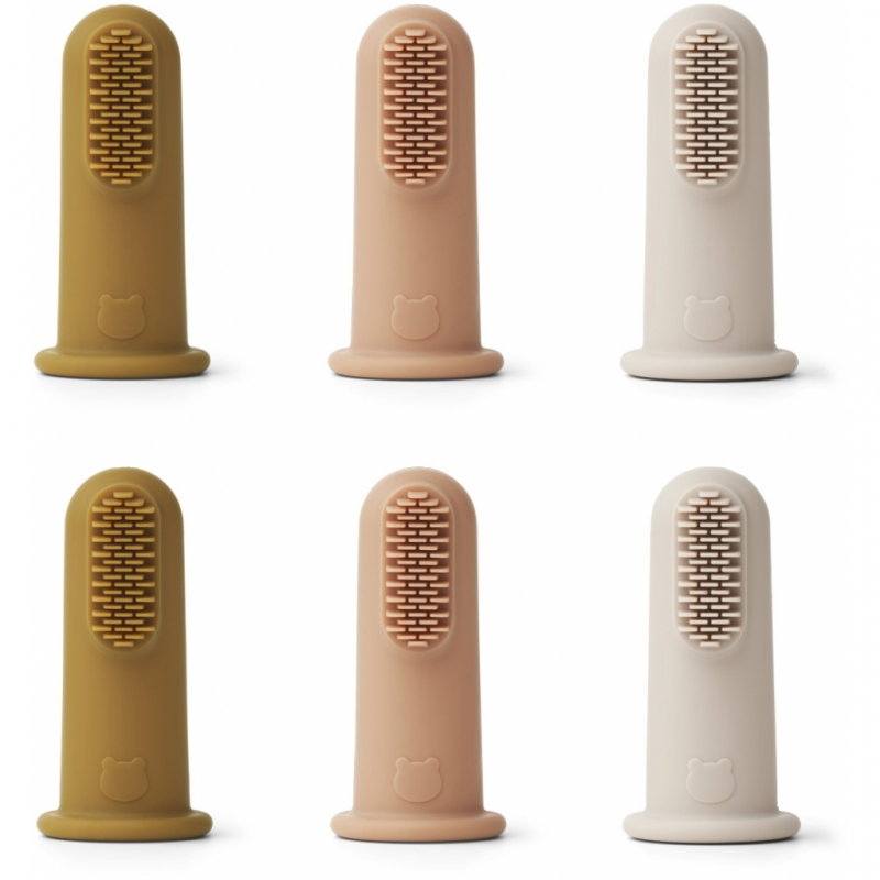 6 Brosses à dents à doigt | Sandy