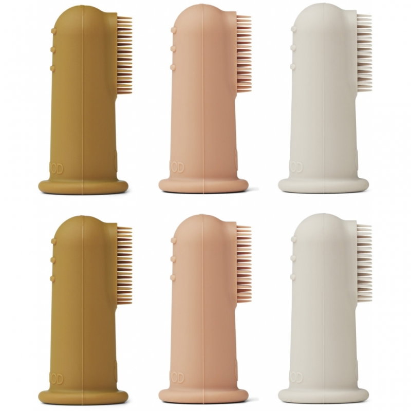 6 Brosses à dents à doigt Sandy Liewood vu de dos