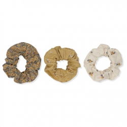 Lot de 3 chouchous en tissu | Bouquet dijon