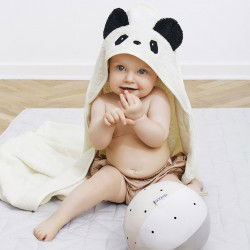Grande cape de bain en coton bio Panda par Liewood