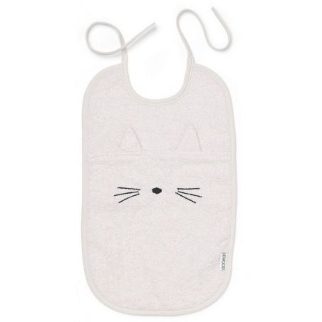Bavoir éponge chat rose par Liewood Bavoir éponge chat rose par Liewood