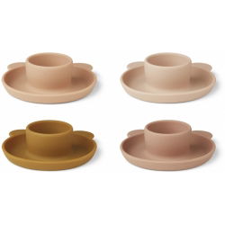 Lot de 4 coquetiers Janus | Ours rose mix