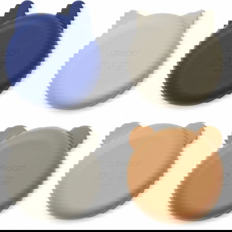 4 bols en silicone | Gris mix - Liewood 4 bols en silicone | Gris mix - Liewood