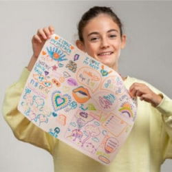 Set en silicone graffiti mat | Super ado