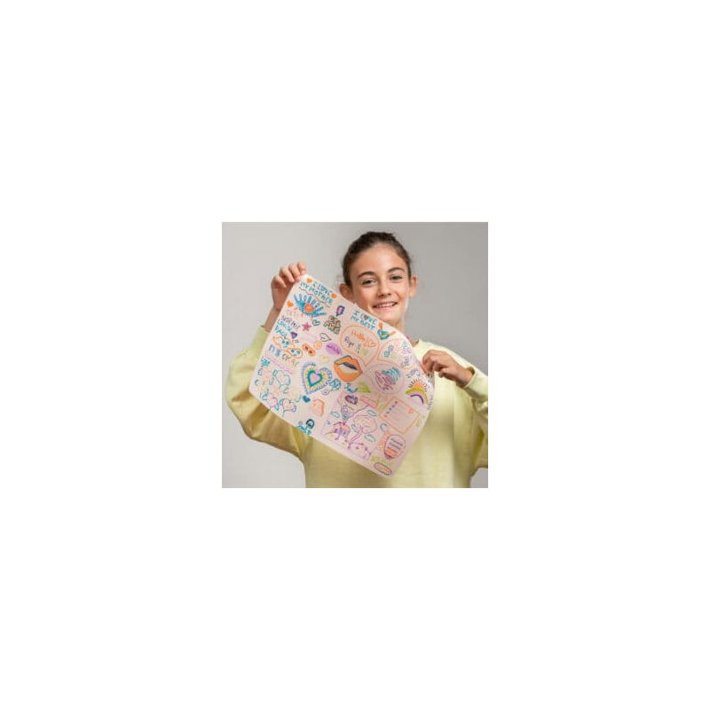 Set en silicone graffiti mat | Super ado