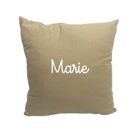 Coussin personnalisé | Beige - Little cecile Coussin personnalisé | Beige - Little cecile