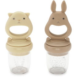 2 tétines grignoteuses lapin | Coquillage