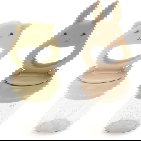 2 tétines grignoteuses lapin | Coquillage - Konges Slojd 2 tétines grignoteuses lapin | Coquillage - Konges Slojd
