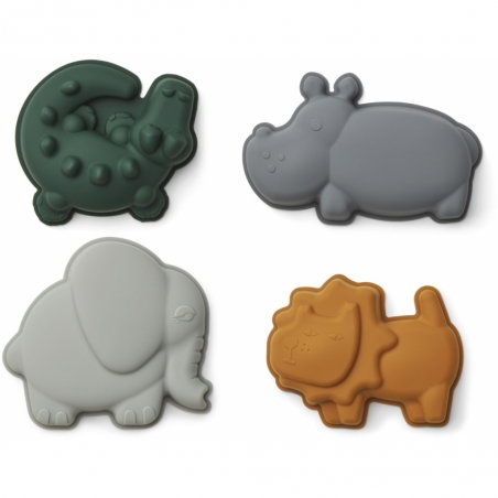 Lot de 4 jouets de plage | Safari
