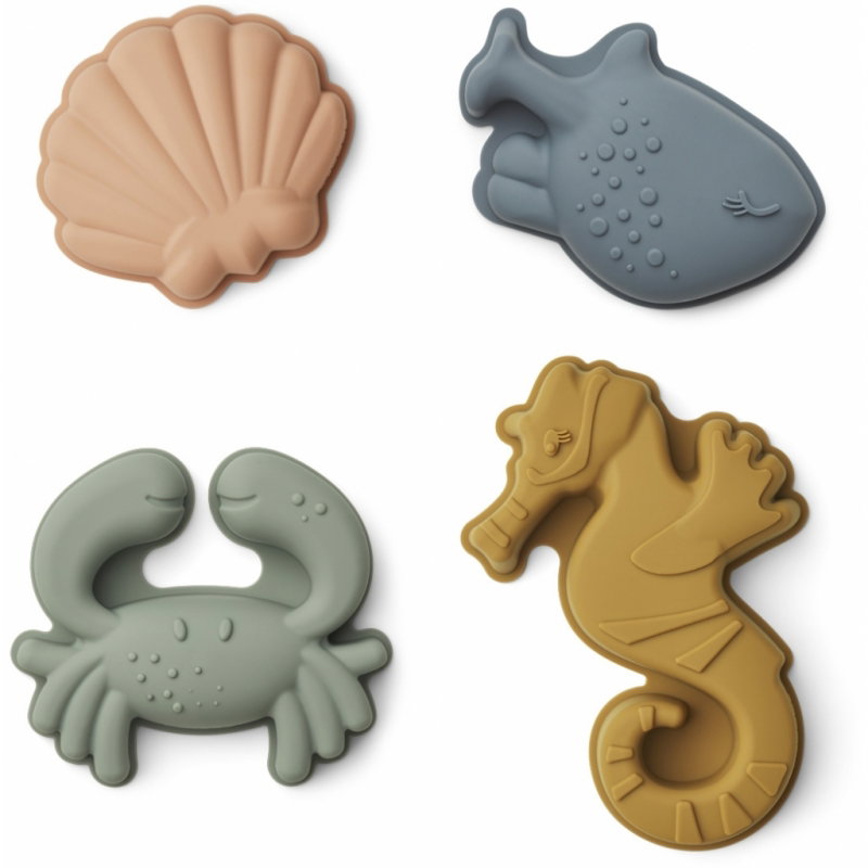 Lot de 4 jouets de plage | Créatures marines