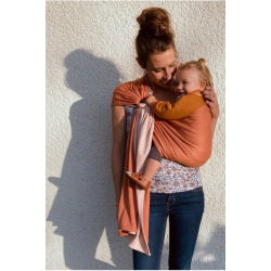 La Petite Écharpe Sans Nœud | Nude et caramel