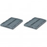 Lot de 2 caisses pliables Taille M | Bleu baleine