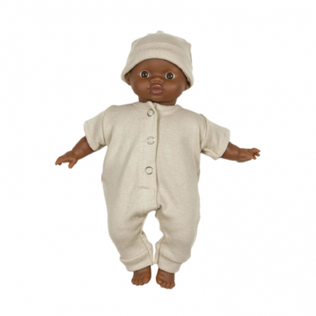Collection Babies - Combinaison Lili et son bonnet en éponge maille | Lin Collection Babies - Combinaison Lili et son bonnet en éponge maille | Lin