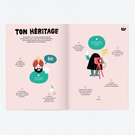 Page d'exemple du livre Tel père telle fille par Minus Page d'exemple du livre Tel père telle fille par Minus