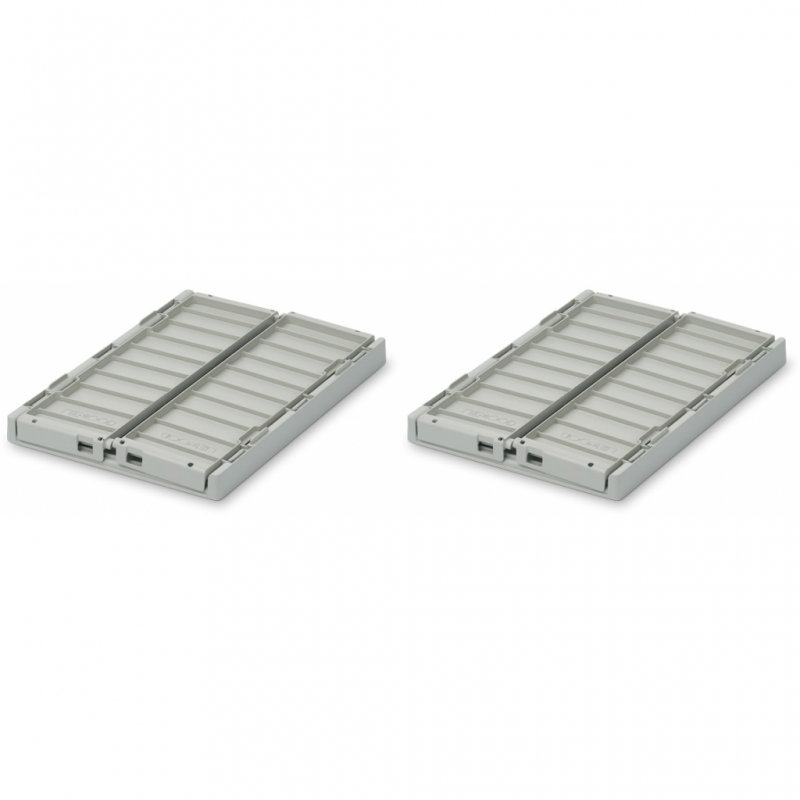 Lot de 2 caisses pliables Taille S | Dove blue
