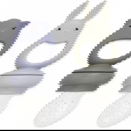 2 tétines grignoteuses lapin | Onyx - Konges Slojd 2 tétines grignoteuses lapin | Onyx - Konges Slojd