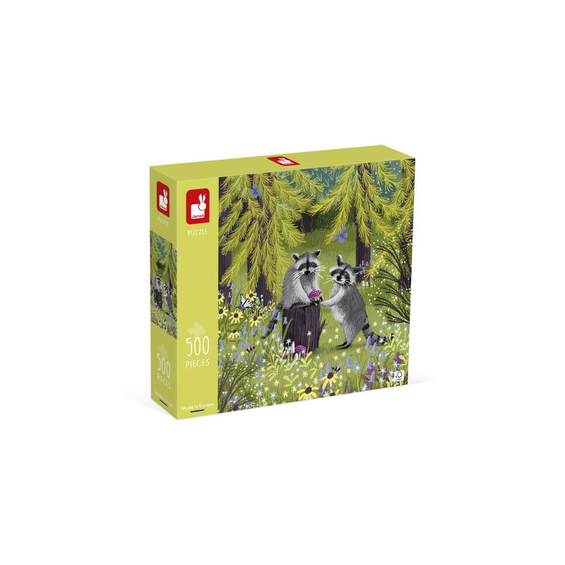 Puzzle ratons laveurs | 500 pièces