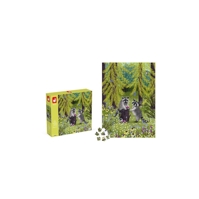 Puzzle ratons laveurs | 500 pièces