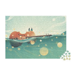 Puzzle romance en mer | 1000 pièces