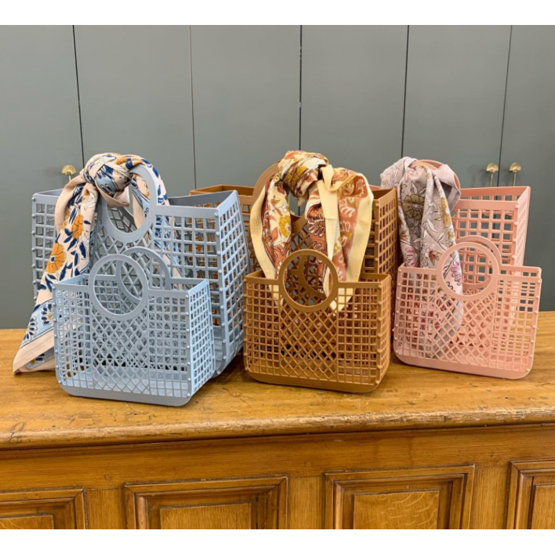 Panier sac de plage | Caramel