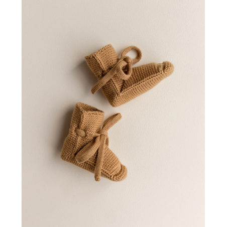 Chaussons en laine | Ocre