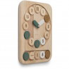 Horloge en bois d'apprentissage | Vert