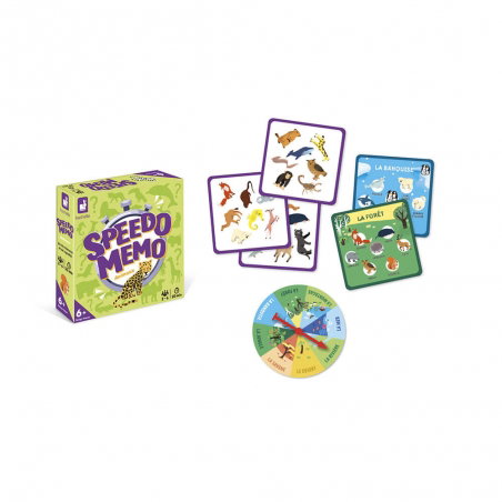 Jeu de cartes | Speedo Memo Animaux - Janod