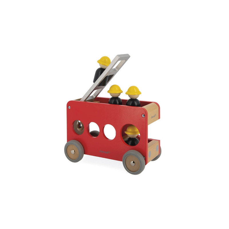 Camion de pompier en bois