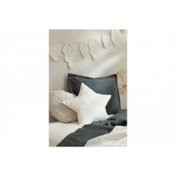 Coussin étoile Lin français | Blanc