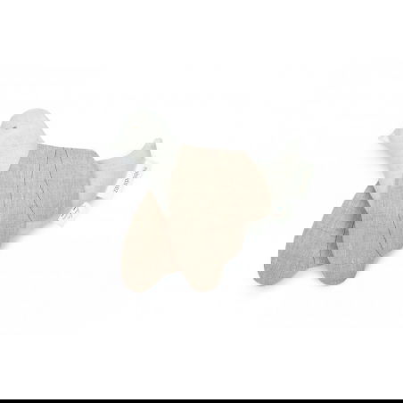 Hochet oiseau Lin français | Blanc - Nobodinoz Hochet oiseau Lin français | Blanc - Nobodinoz